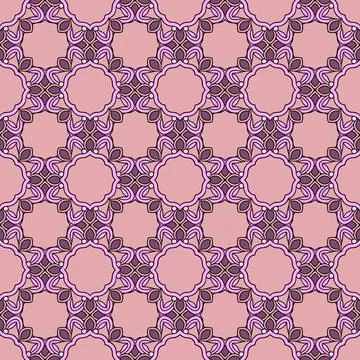 Abstract geometric seamless pattern, vector illustration Stock Illustration