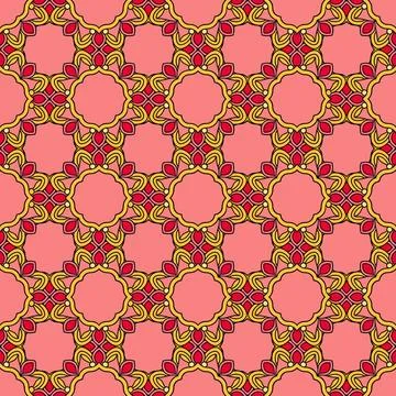 Abstract geometric seamless pattern, vector illustration Stock Illustration