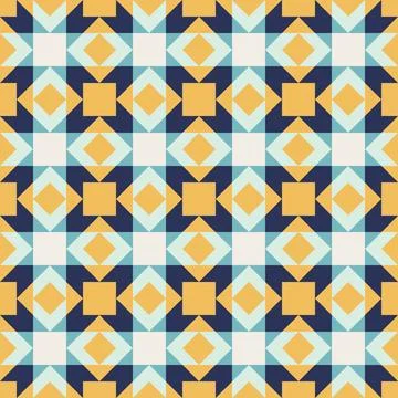 Abstract geometric seamless pattern, vector art style, simple shapes, flat .. Stock Illustration