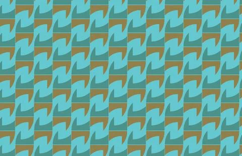 Abstract geometric seamless pattern with wavy shapes 스톡 일러스트