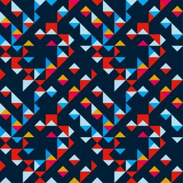 Abstract geometric seamless pattern for your design Stock Illustration