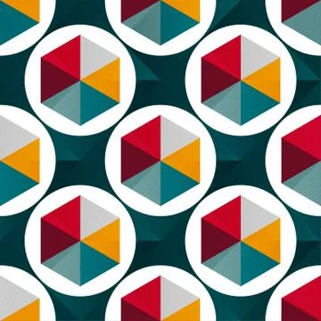 Abstract geometric seamless pattern for your design Stock Illustration