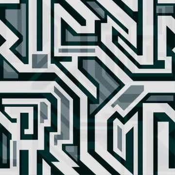 Abstract geometric seamless pattern for your design Illustrazione stock