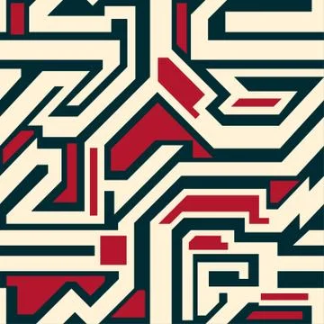 Abstract geometric seamless pattern for your design Stock Illustration