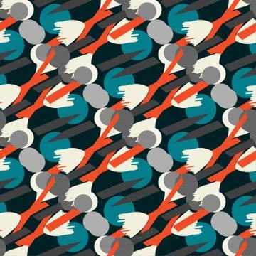 Abstract geometric seamless pattern for your design Stock Illustration