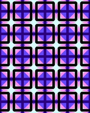 Abstract geometric seamless patterns.Gradient shapes background Futuristic digit Stock Illustration