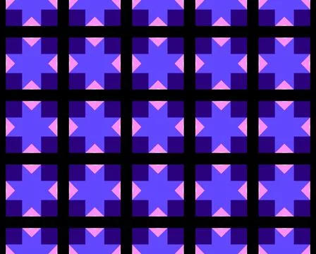 Abstract geometric seamless patterns.Gradient shapes background Futuristic digit Stock Illustration