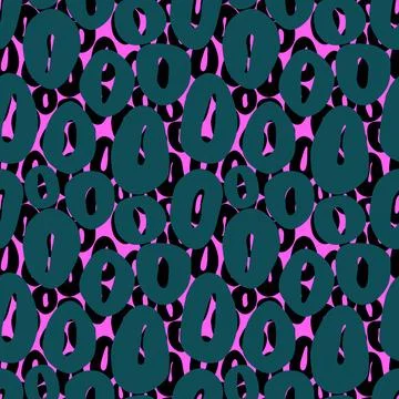 Abstract geometric seamless polka dots pattern for fabrics and linens Stock Illustration