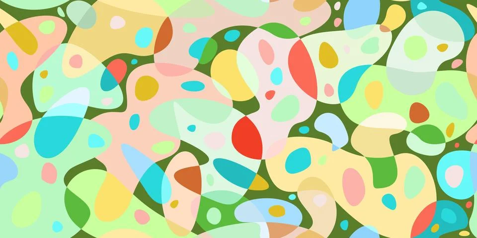 Abstract Geometric Seamless Simple Flat Colorful Vector Illustration Template Stock Illustration