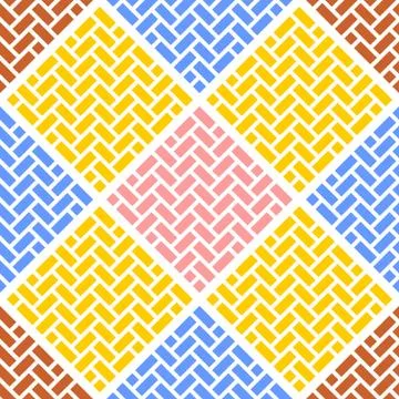 Abstract geometric seamless vector pattern of the bricks Stock Illustration