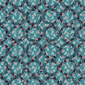 Abstract geometric seamless vector pattern with tiny flowers Illustrazione stock