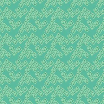 Abstract geometric seamless vector pattern in mint green colors Stock-Illustration