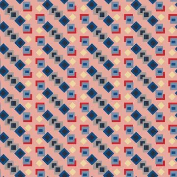 Abstract geometric seamless vector pattern Stock Illustration