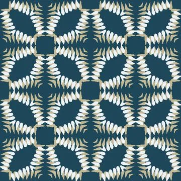 Abstract geometric seamless vector pattern Stock Illustration