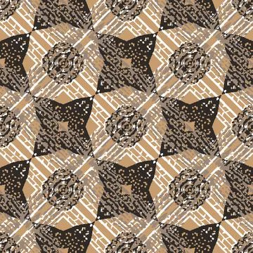 Abstract geometric seamless vector pattern Stock Illustration