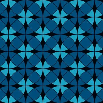 Abstract Geometric Seamless Vector Print Pattern Stock Illustration