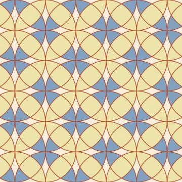 Abstract Geometric Seamless Vector Print Pattern Stock Illustration