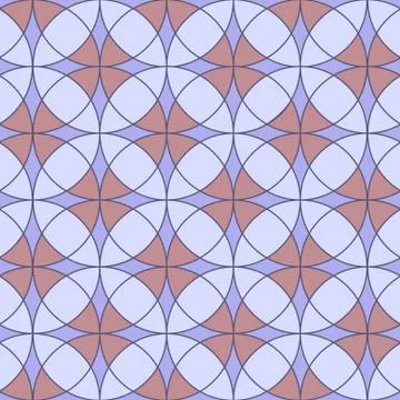 Abstract Geometric Seamless Vector Print Pattern Stock Illustration