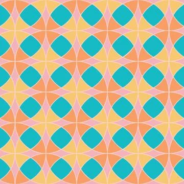 Abstract Geometric Seamless Vector Print Pattern Stock Illustration
