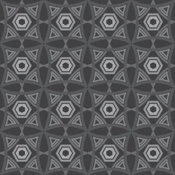 The Abstract Geometric Seamless Vector Print Pattern Stock Illustration