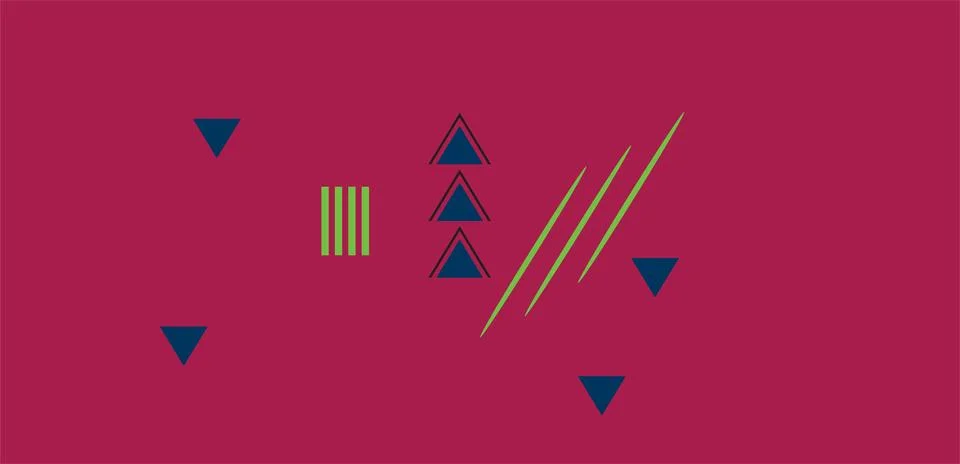 Abstract geometric shape and elements background. Illustrazione stock