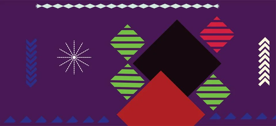 Abstract geometric shape and elements background. Illustrazione stock