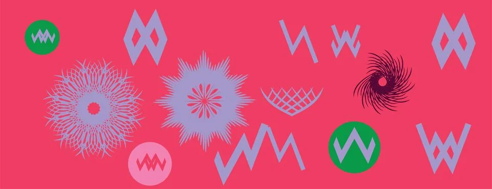 Abstract geometric shape and elements background. Stock Illustration