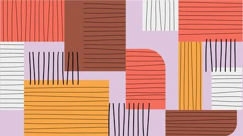 Abstract geometric shape and line background Stock Illustration