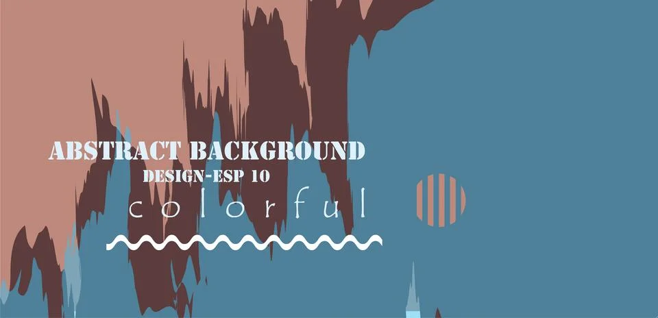 Abstract geometric shape background. Cool flat vector design Foto stock