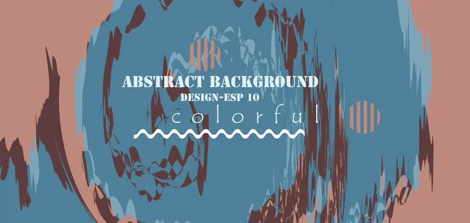 Abstract geometric shape background. Cool flat vector design Stock Photos