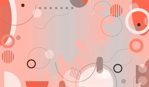 Abstract geometric shape background. Cool flat vector design Stock Photos