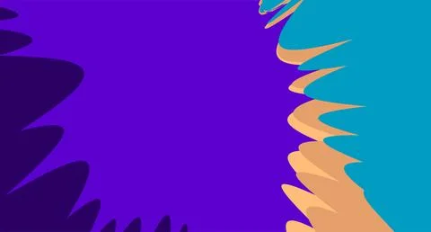 Abstract geometric shape background. Cool flat vector design Foto stock