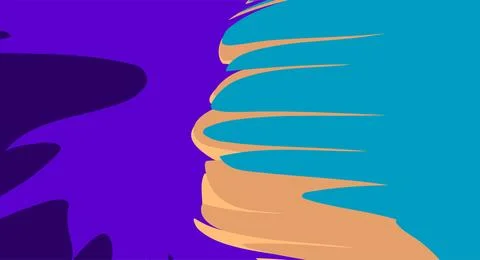 Abstract geometric shape background. Cool flat vector design Stock Photos