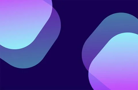 Abstract geometric shape background. Cool flat vector design Foto stock