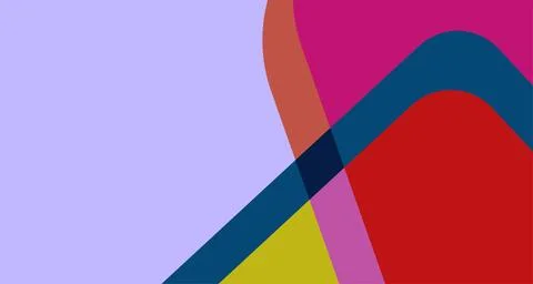 Abstract geometric shape background. Cool flat vector design Stock Photos