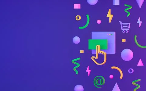 Abstract geometric shape background for ecommerce Stock Illustration