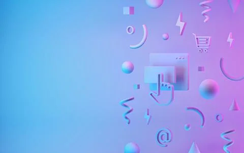 Abstract geometric shape background for ecommerce Stock Illustration