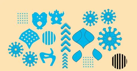 Abstract geometric shape background. Flat design background Stock Illustration