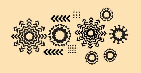 Abstract geometric shape background. Flat design background Stock Illustration