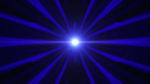Abstract Geometric shape with blue flare tunnel motion background loop Stock Footage 240319753