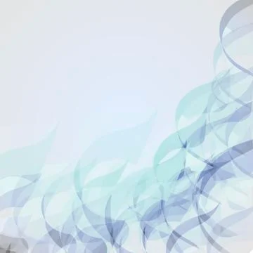 Abstract geometric shape from blue waves. Vector background can be used in cover Stock Illustration