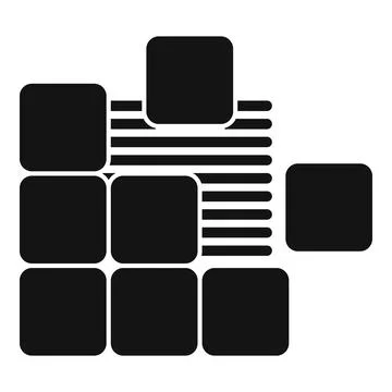 Abstract geometric shape building modern construction icon Ilustración de archivo