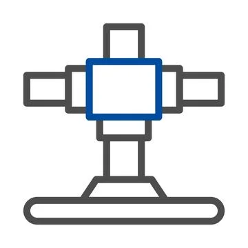 Abstract geometric shape, concept of connection, communication, and technolog Stock Illustration