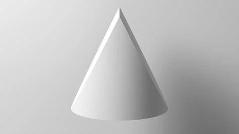 Abstract geometric shape, doubly truncated cylinder, 3d render 스톡 일러스트