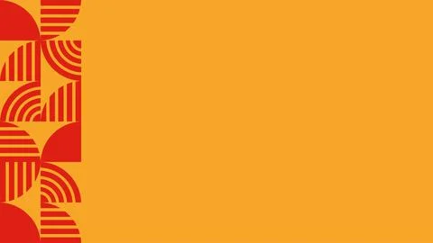 Abstract geometric shape flat yellow background Stock Illustration
