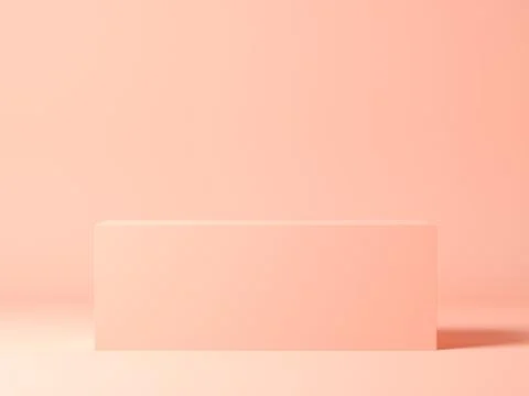 Abstract geometric shape on grey 3d rendering Stock Illustration