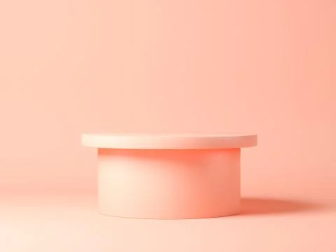 Abstract geometric shape on grey 3d rendering Stock Illustration