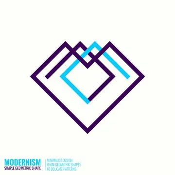 Abstract Geometric Shape Stock Illustration