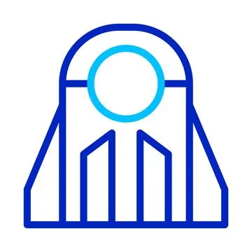 Abstract Geometric Shape Logo. Concept of Connection, Unity, and Technology. Stock Illustration