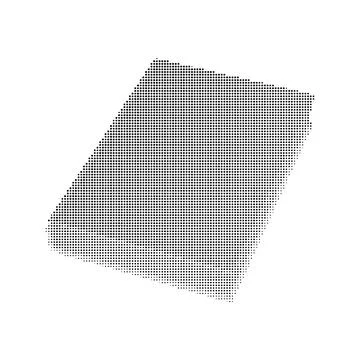 Abstract geometric shape made of dots pattern for graphic design and illust.. 스톡 일러스트
